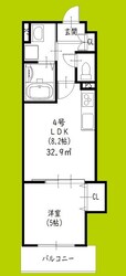 クリエオーレ箕輪の物件間取画像